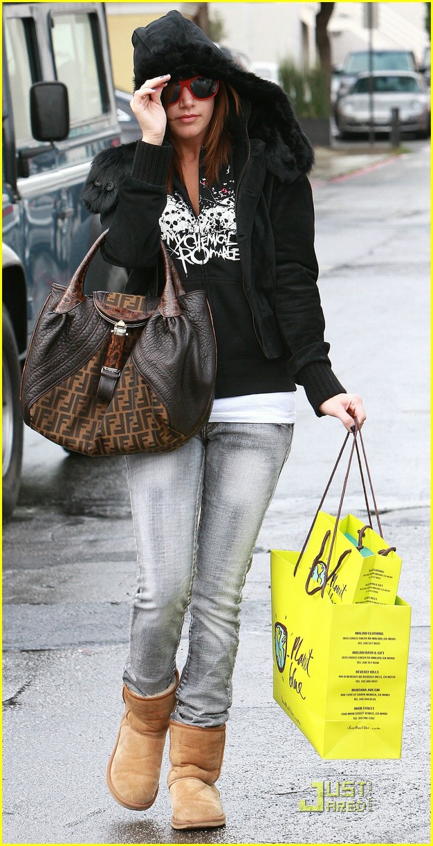 Ashley Tisdale Goes Planet Blue Bananas