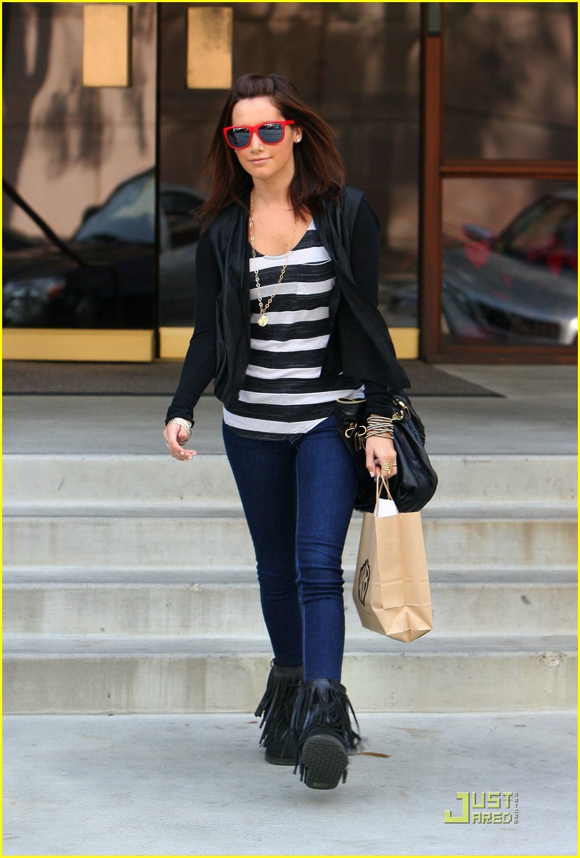 Ashley Tisdale is Ray-Ban Red