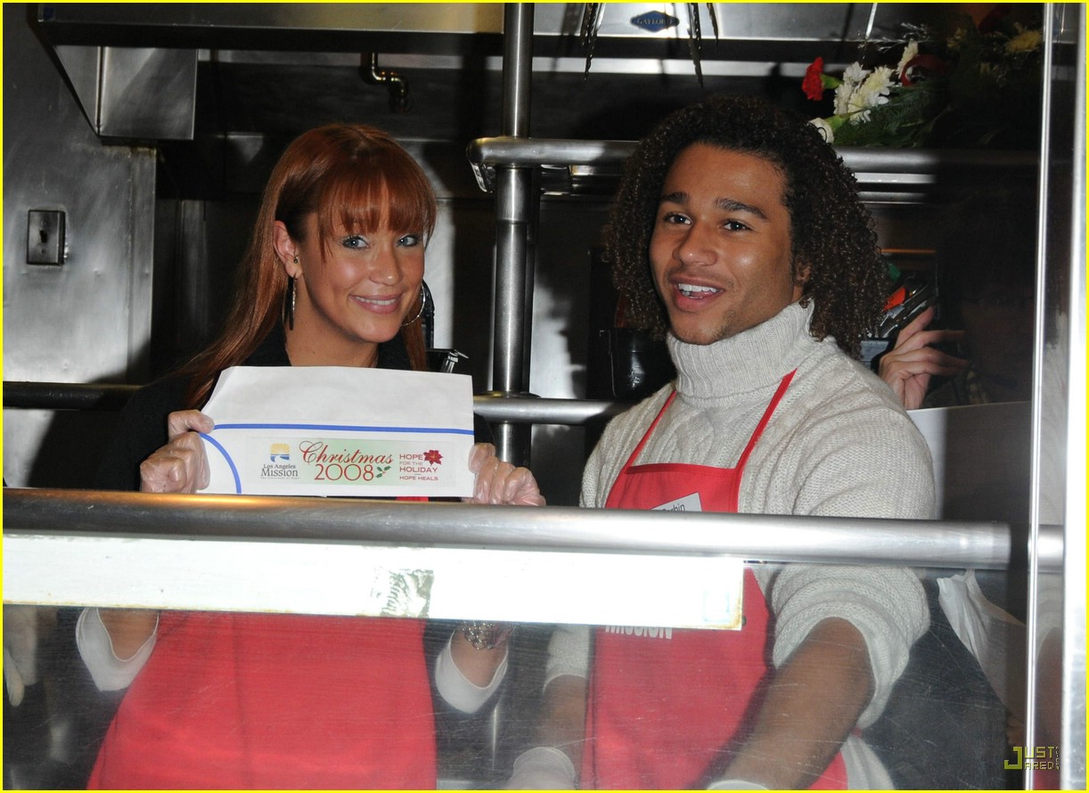 Corbin Bleu Serves Up Christmas Eve Lunch