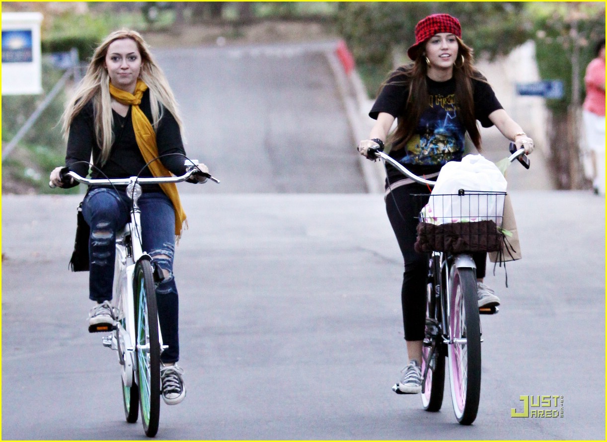 Miley Cyrus is a Bike Riding Beauty