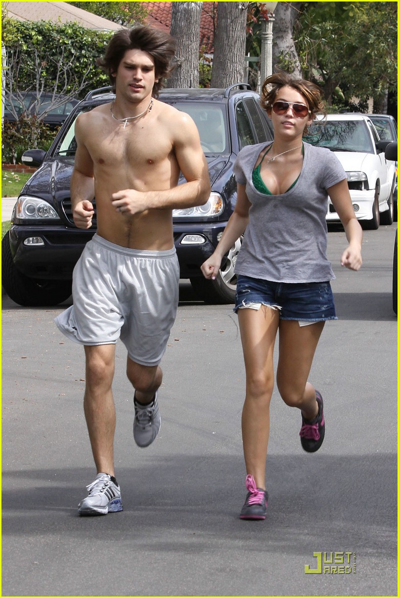 Miley Cyrus & Justin Gaston: Running Mates