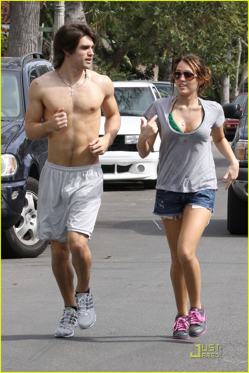 Miley Cyrus & Justin Gaston: Running Mates
