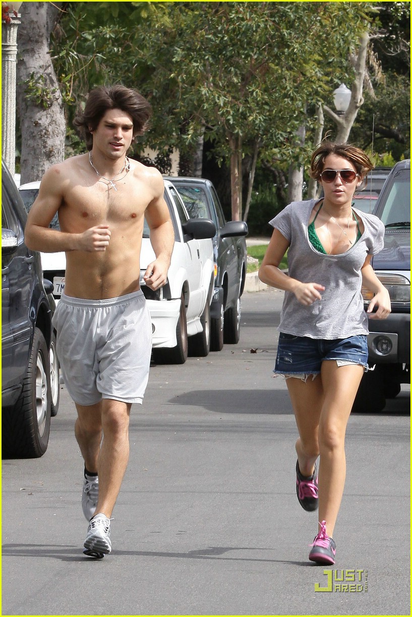 Miley Cyrus & Justin Gaston: Running Mates