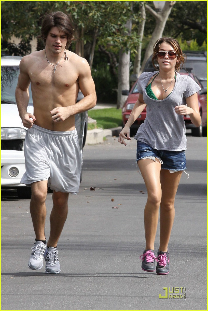 Miley Cyrus & Justin Gaston: Running Mates