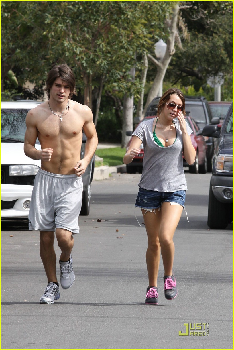 Miley Cyrus & Justin Gaston: Running Mates