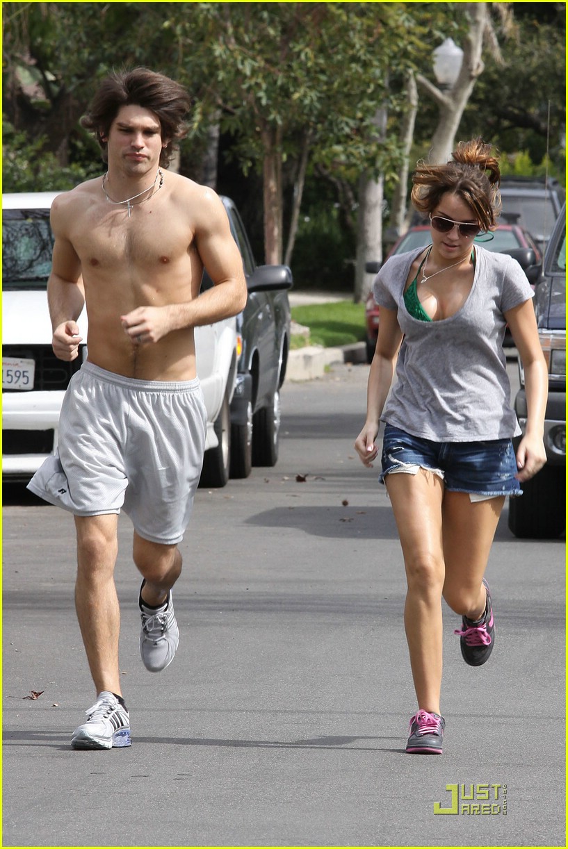 Miley Cyrus & Justin Gaston: Running Mates