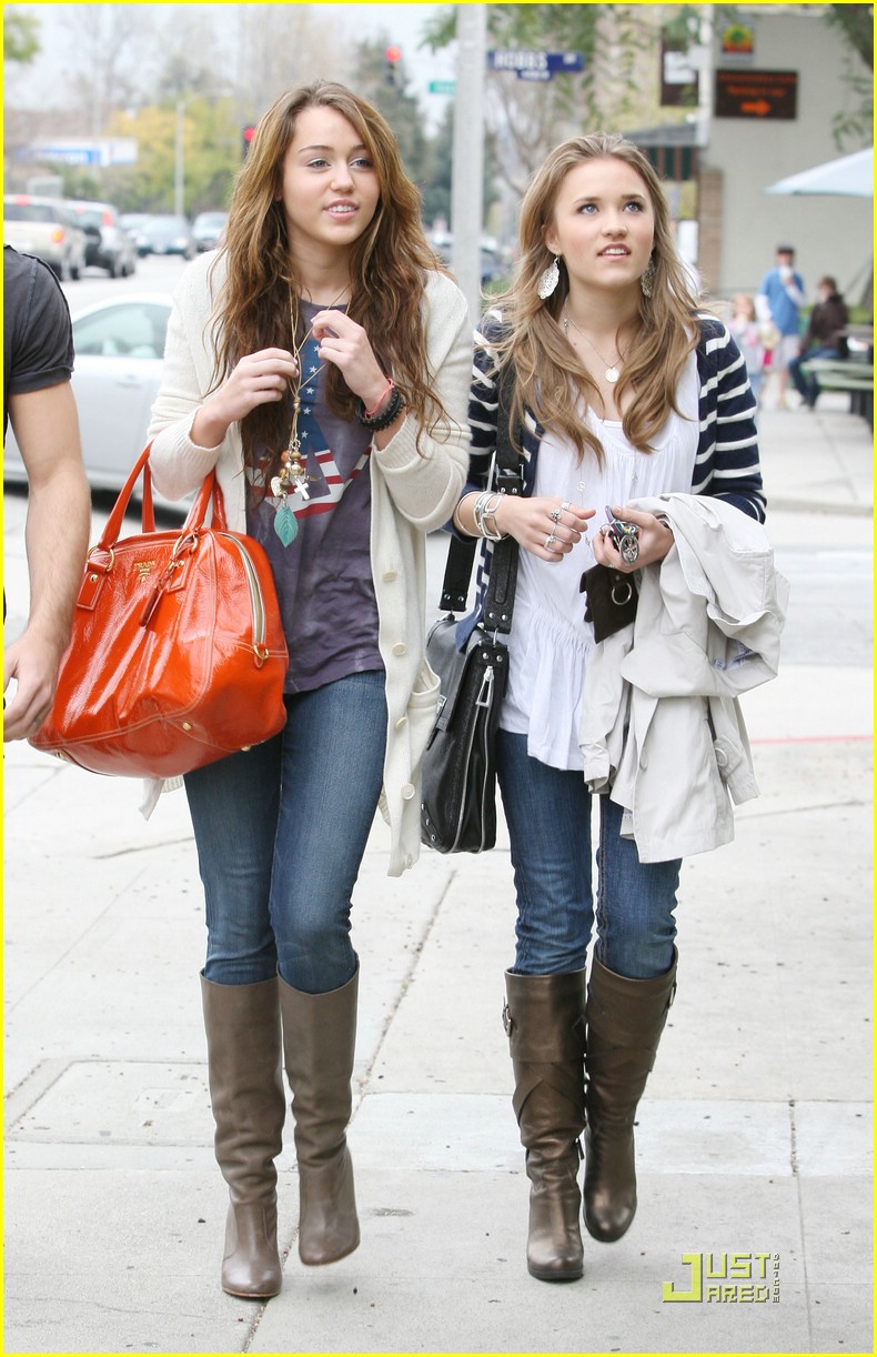 Miley Cyrus & Emily Osment: Pasadena Pals