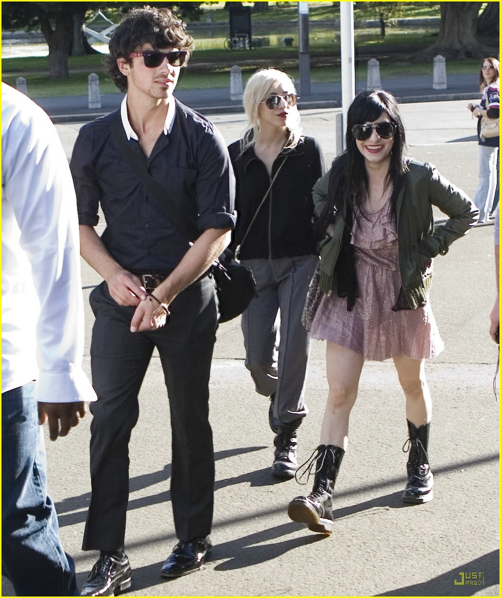 Joe Jonas Visits The Veronicas