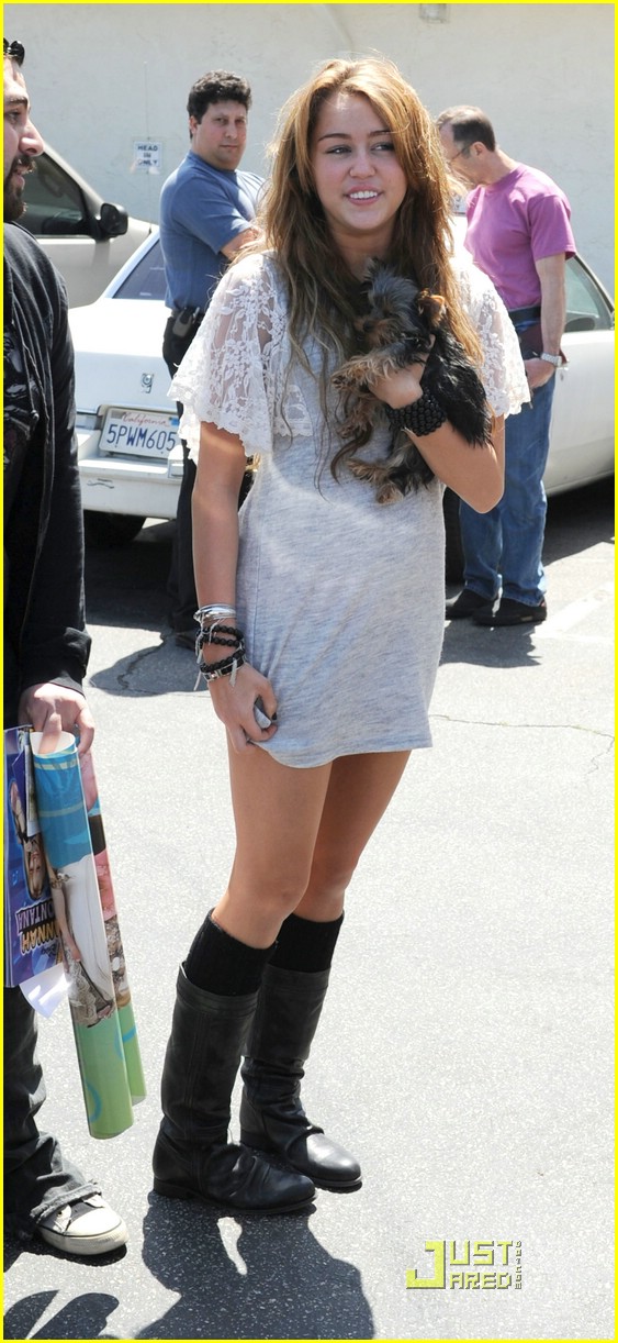 Miley Cyrus Has A Paty's Puppy