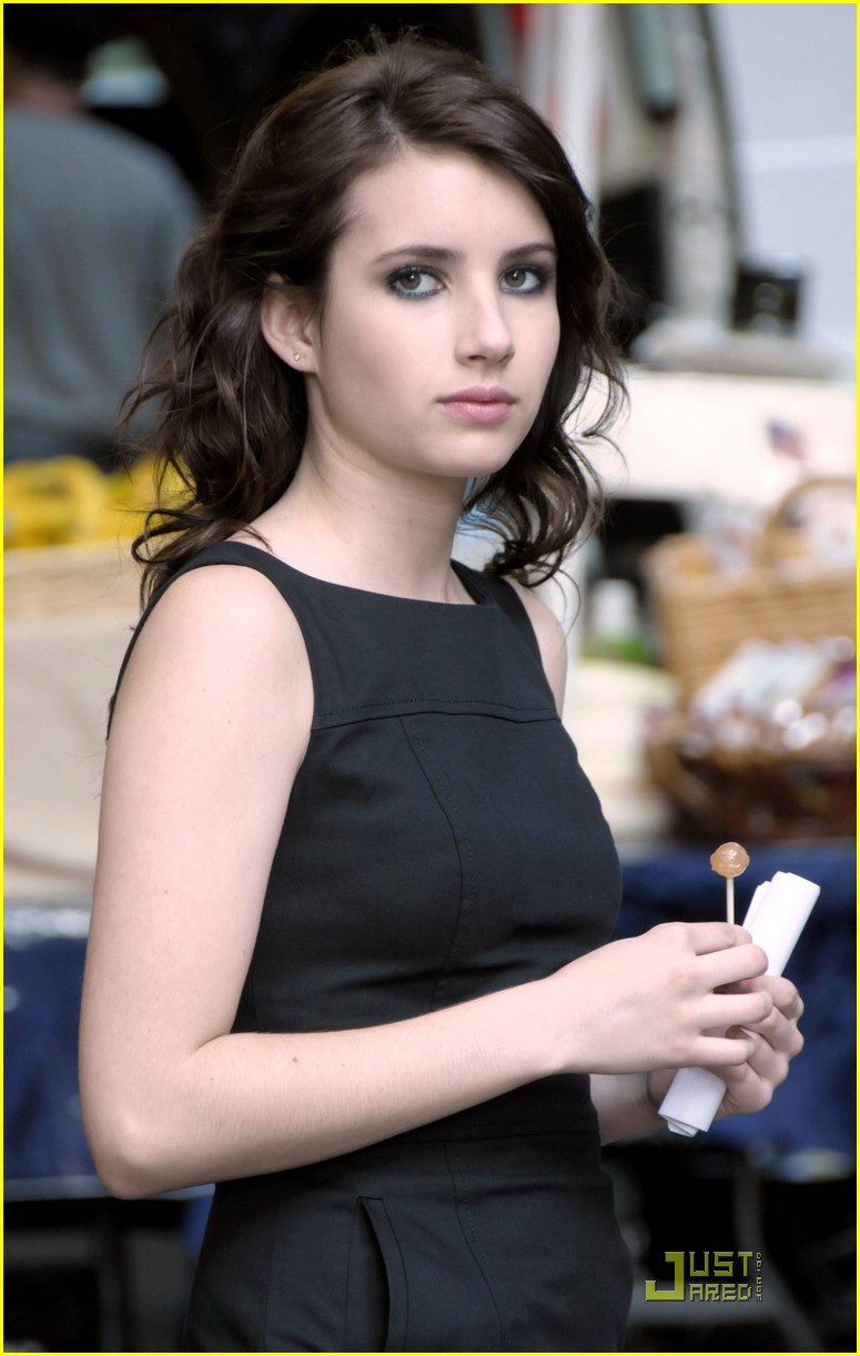 Emma Roberts is a Lollipop Lover