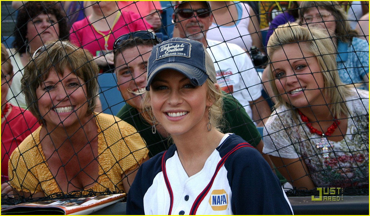 Julianne Hough Catches For Charity