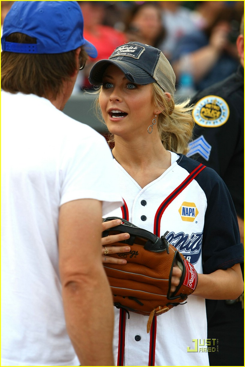 Julianne Hough Catches For Charity