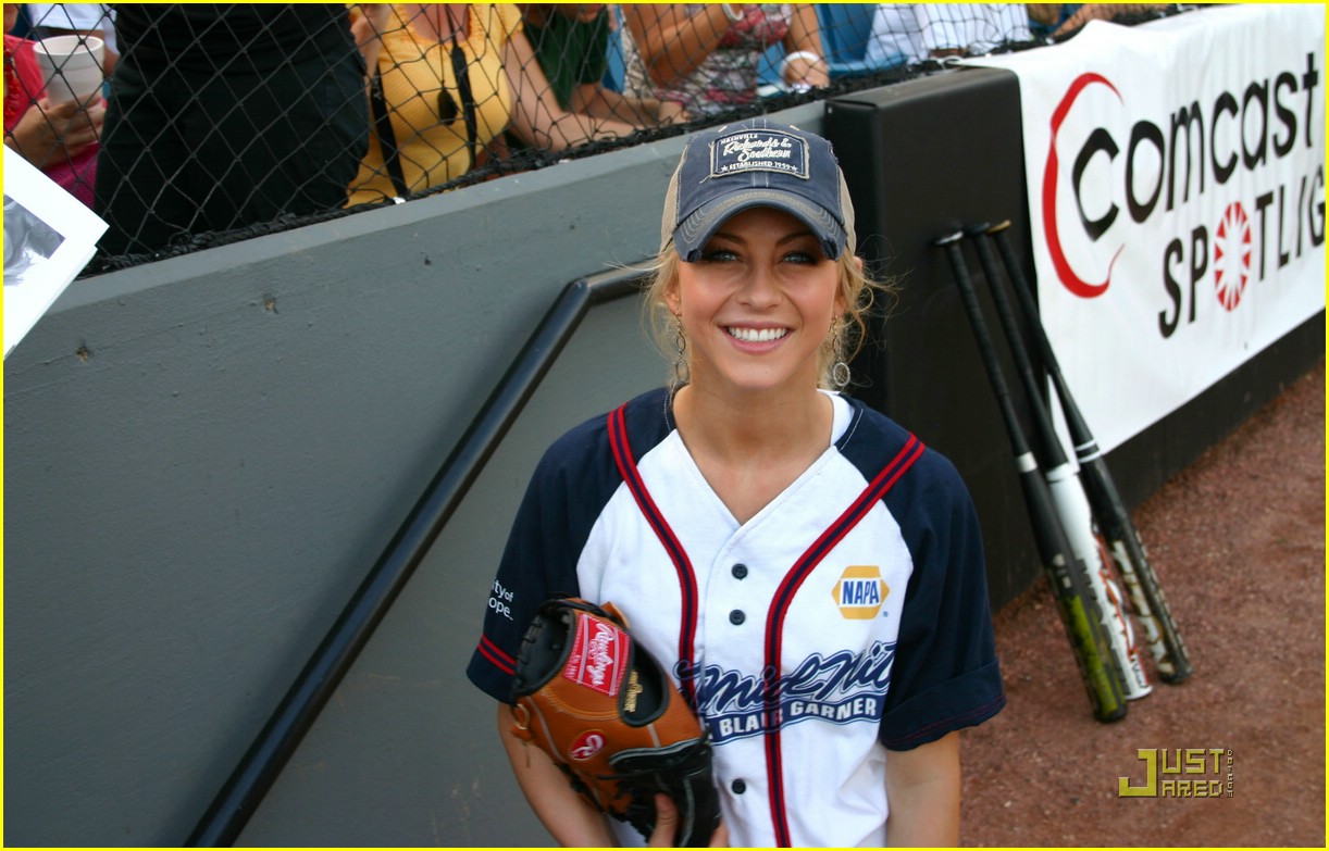 Julianne Hough Catches For Charity