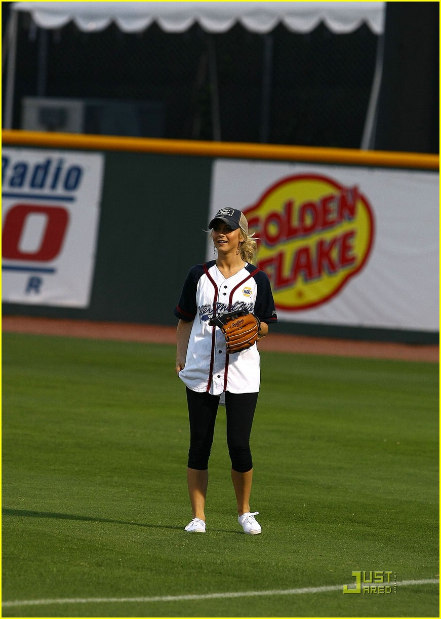 Julianne Hough Catches For Charity
