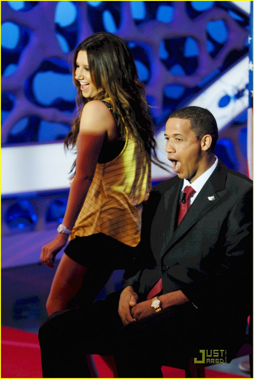 Ashley Tisdale Dances with President Obama