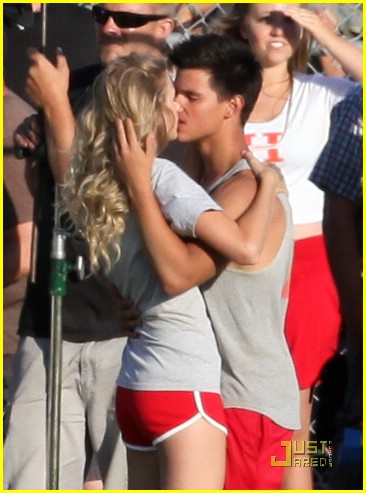 Taylor Lautner Flips For Taylor Swift