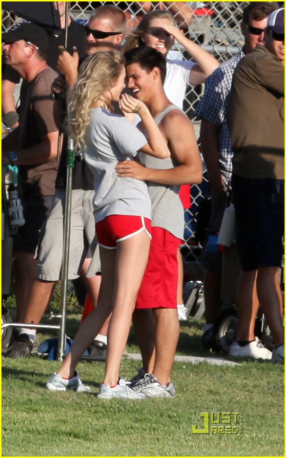 Taylor Lautner Flips For Taylor Swift