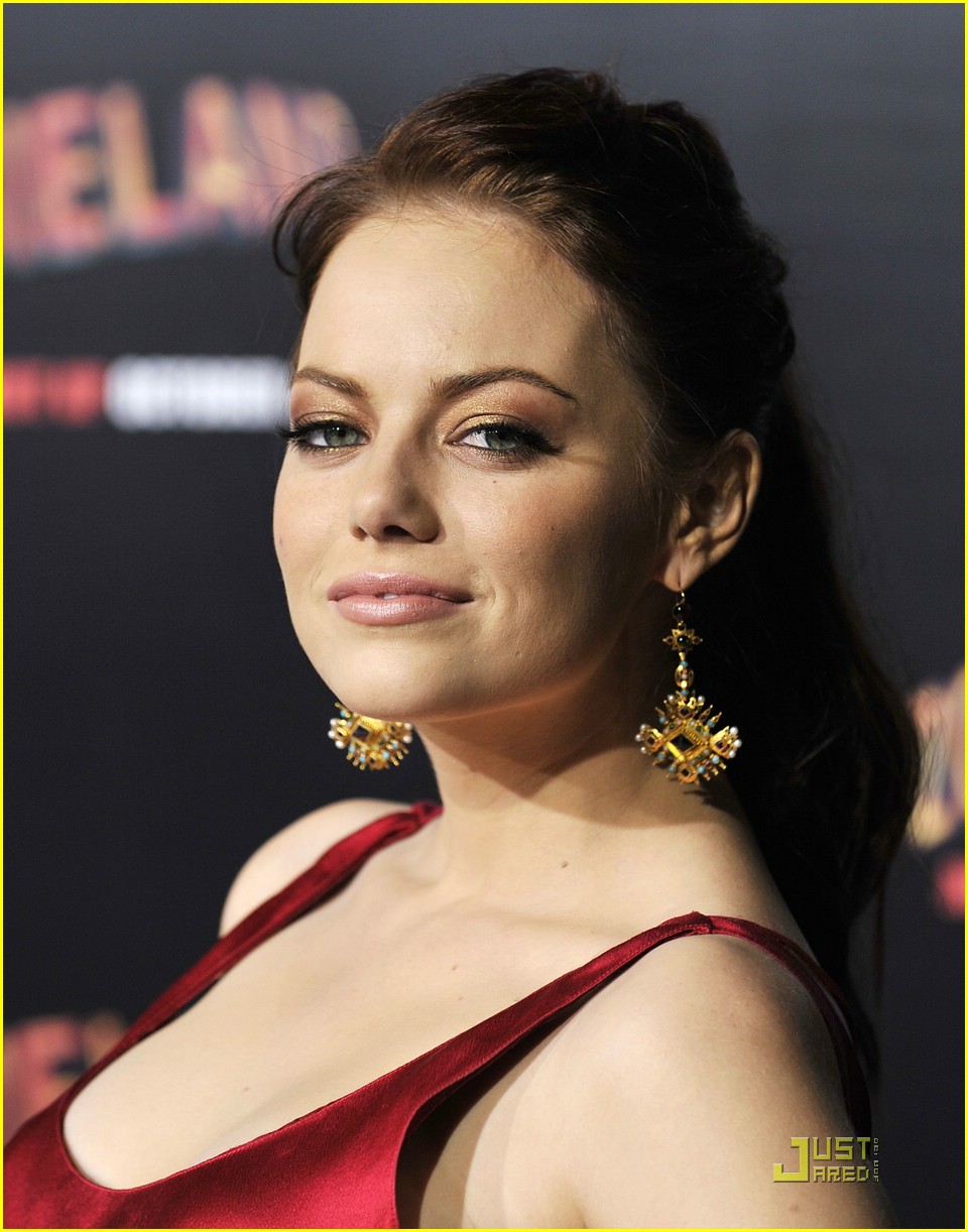 Emma Stone is Ruby Red Hot