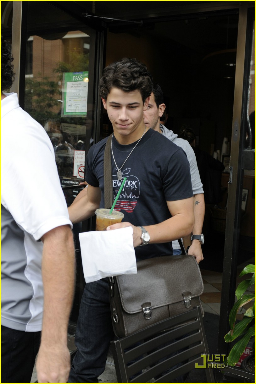 Nick Jonas is a Starbucks Stud