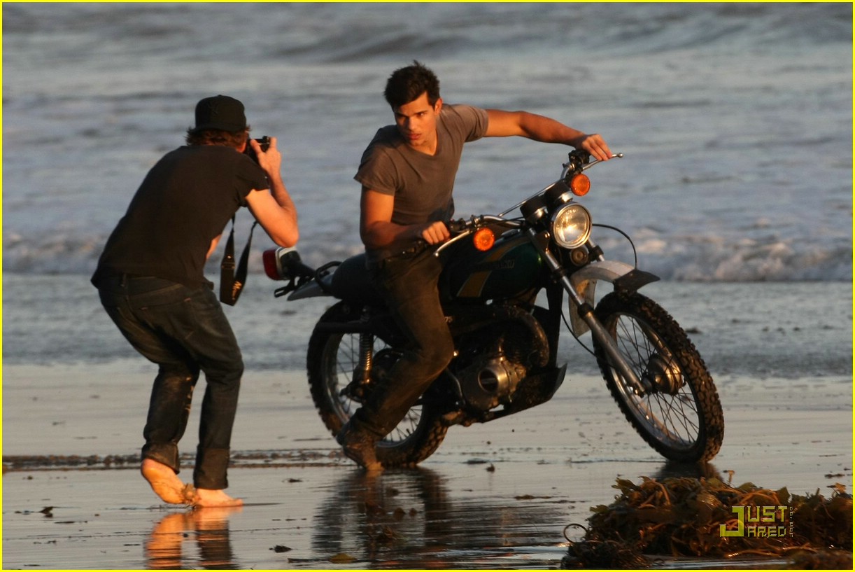 Taylor Lautner is a Motorcycle Man