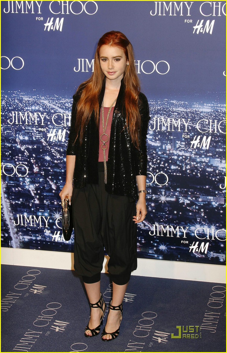 Lily Collins is Jimmy Choo Charming