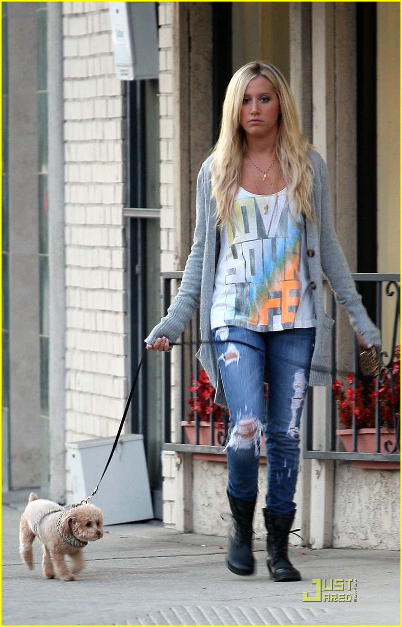 Ashley Tisdale & Pups: Prancing Pals