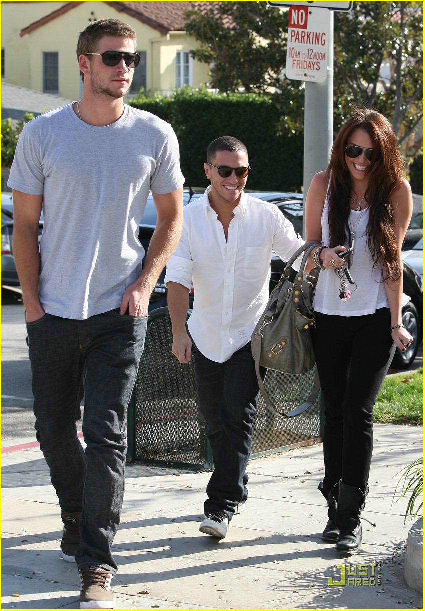 Miley Cyrus Takes Liam Hemsworth Around Los Angeles