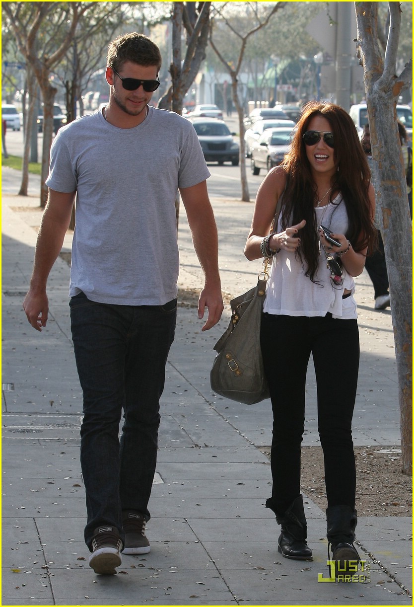 Miley Cyrus Takes Liam Hemsworth Around Los Angeles