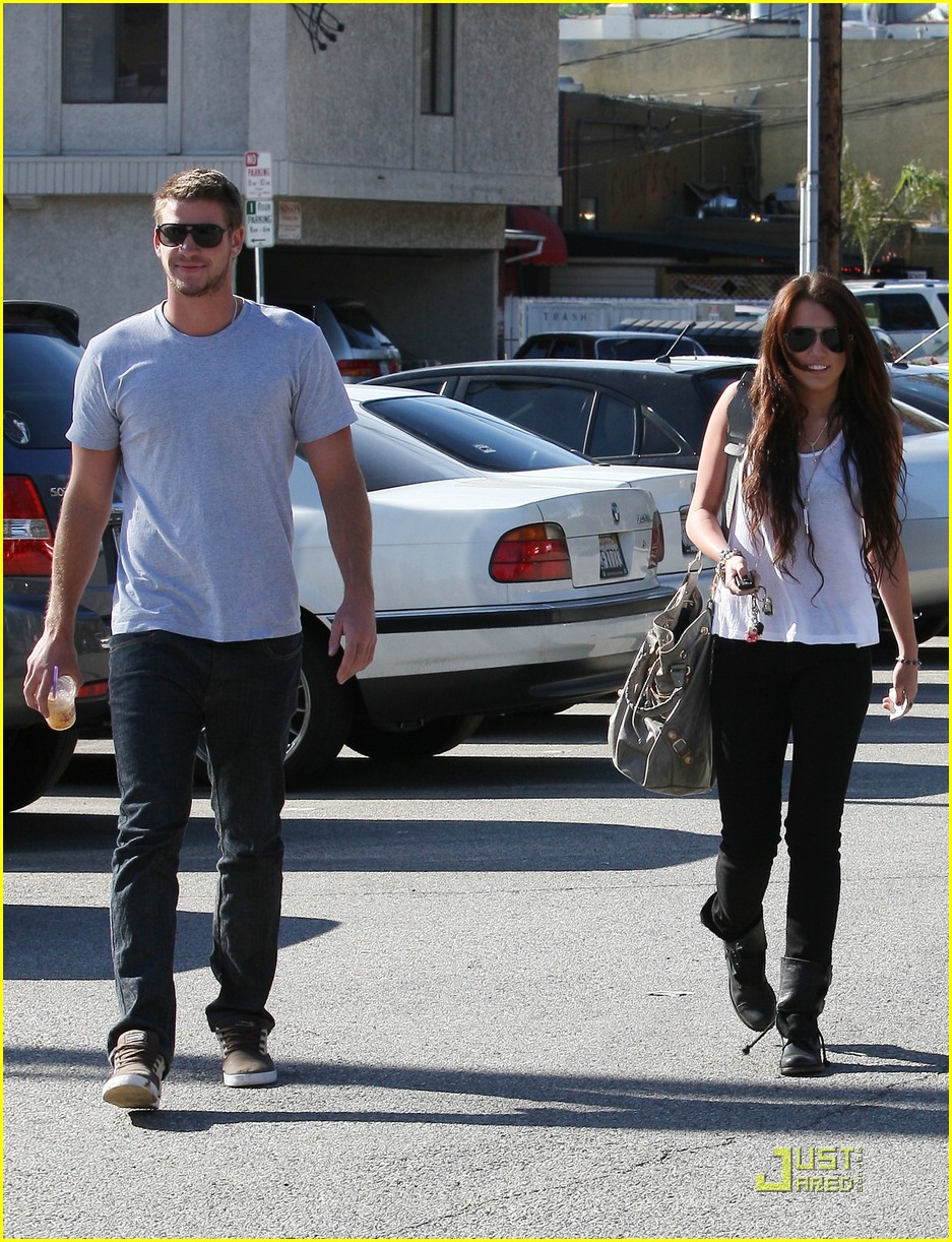 Miley Cyrus Takes Liam Hemsworth Around Los Angeles