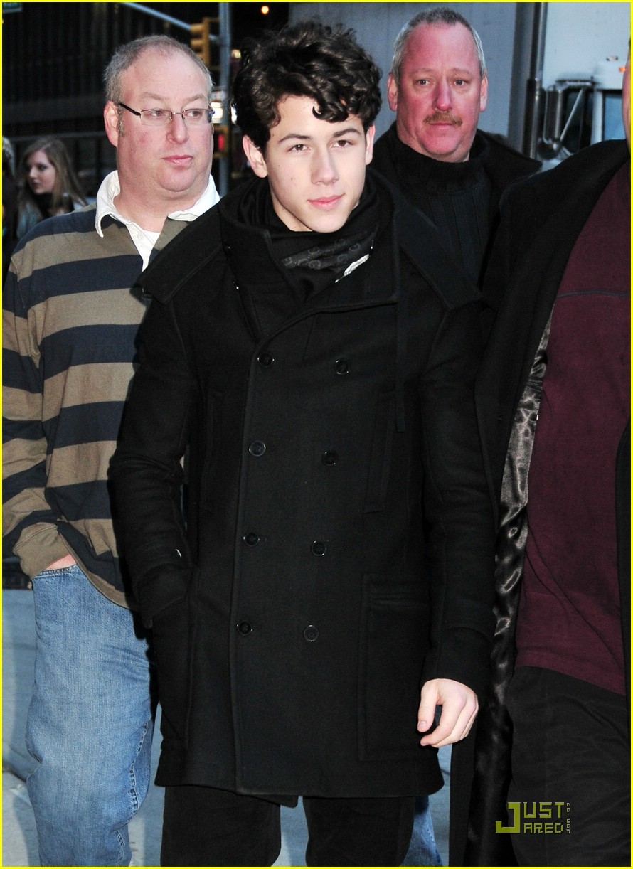 Nick Jonas is a Letterman Lad