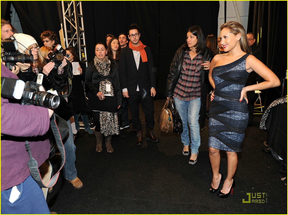 Adrienne Bailon Checks out Tracy Reese Fall Fashion