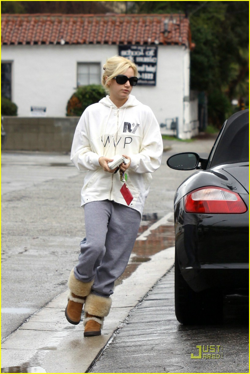 Ashley Tisdale is Planet Blue Painted