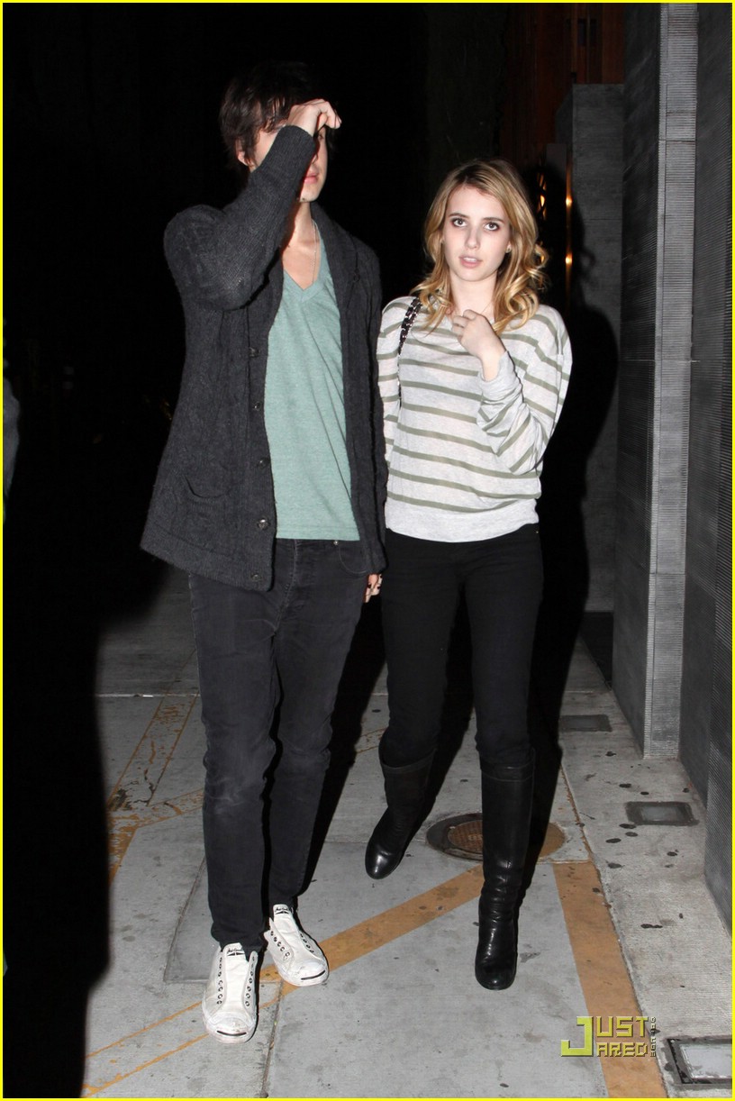 Emma Roberts & Dathan Kuppin Dine at Nobu