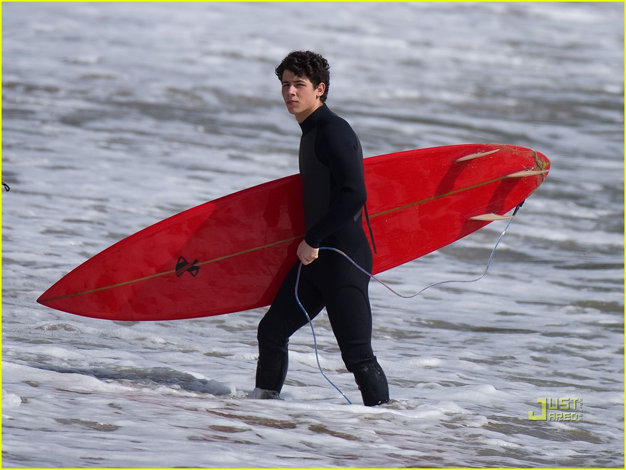 Nick Jonas Washes Up in Malibu