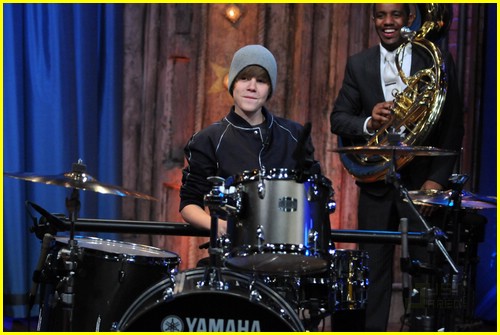 Justin Bieber: Drum Duet on Jimmy Fallon