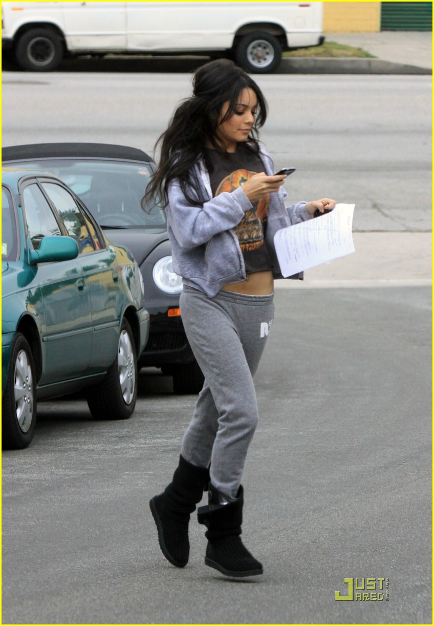 Vanessa Hudgens Picks Up The Studio Step