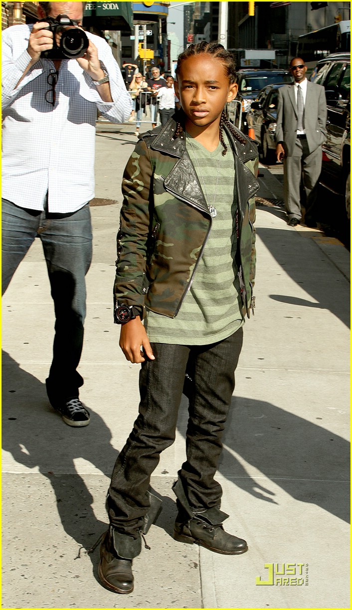 Jaden Smith Checks Out Letterman