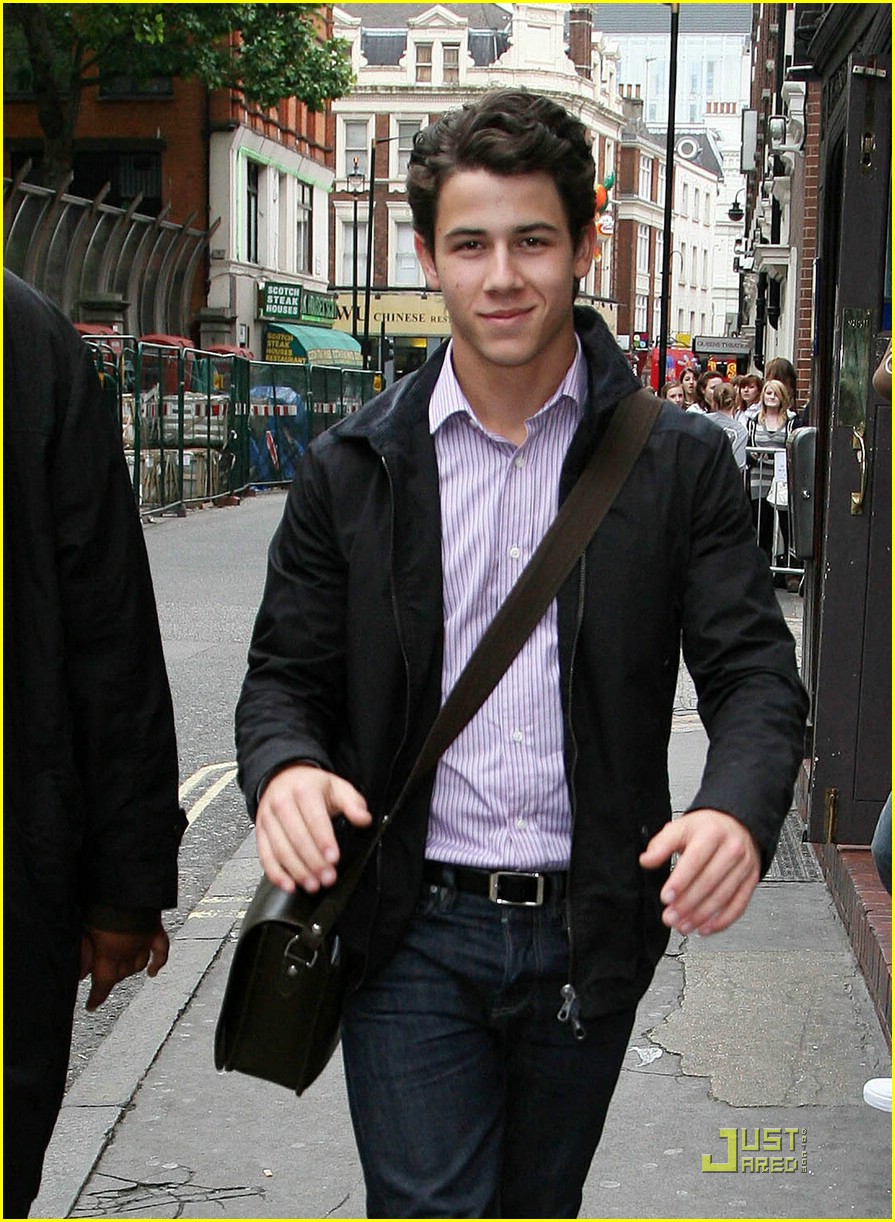 Nick Jonas Looks Around London