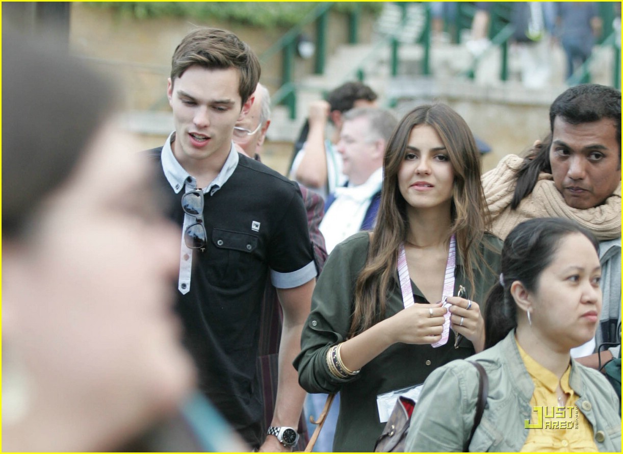 Victoria Justice & Nicholas Hoult Check Out Wimbledon