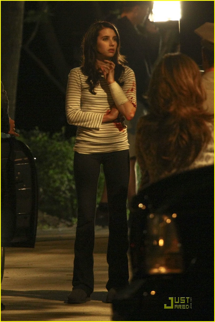 Emma Roberts: Late Night Fright Shoot