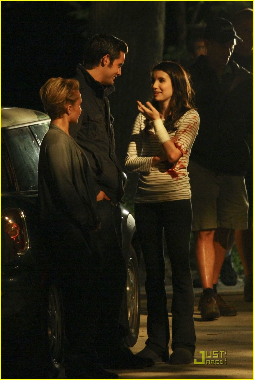 Emma Roberts: Late Night Fright Shoot