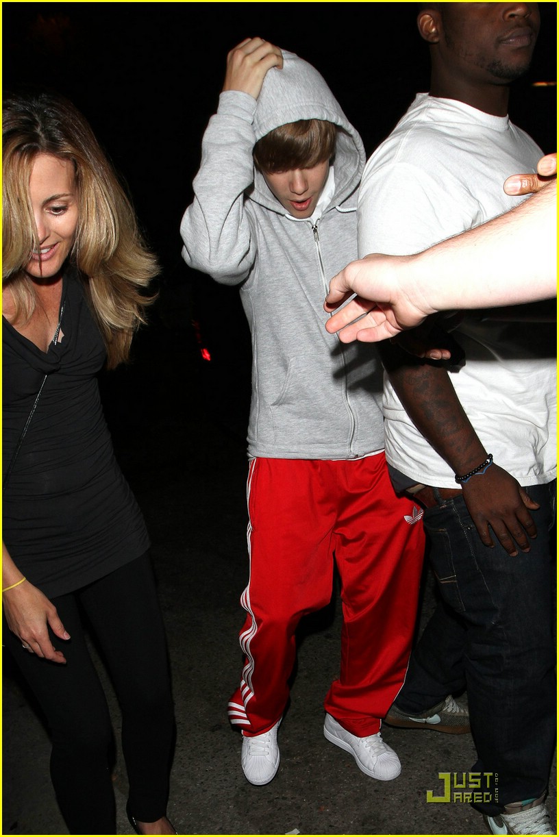 Justin Bieber Hides Behind Halo