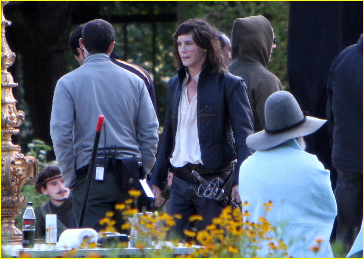 Logan Lerman: The Three Musketeers -- Set Pics!