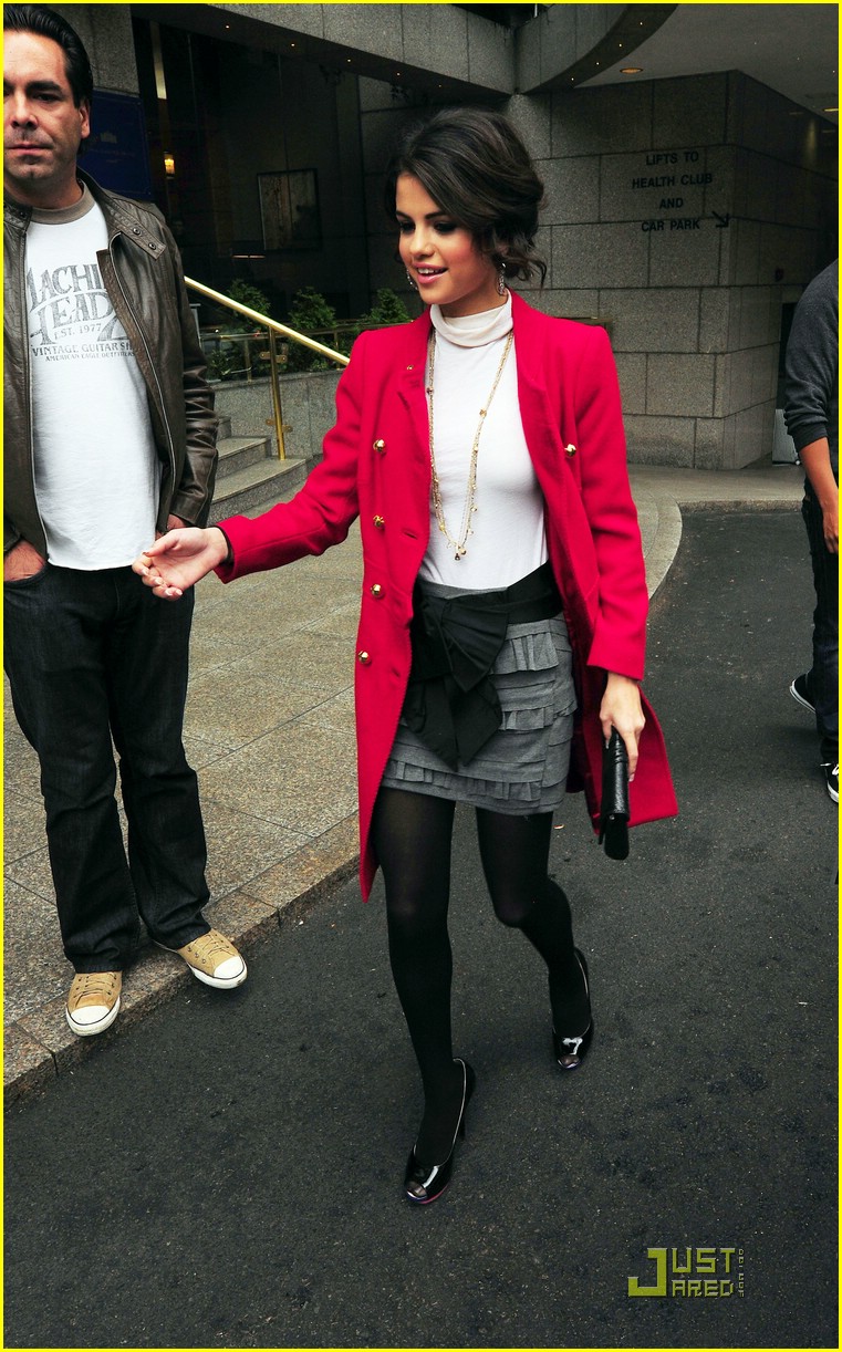 Selena Gomez Paints London Red