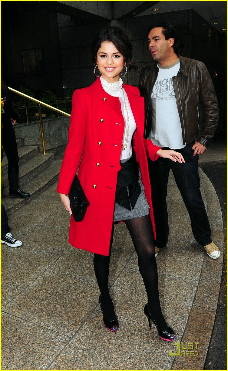 Selena Gomez Paints London Red