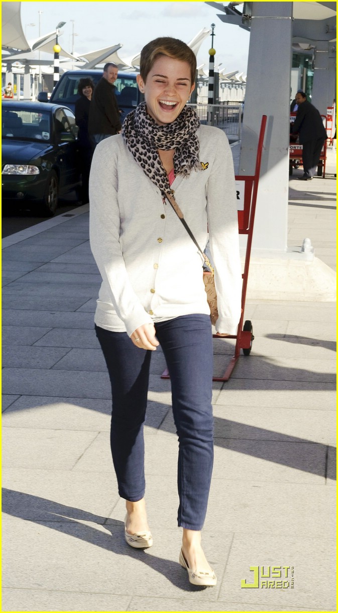 Emma Watson is Heathrow Happy
