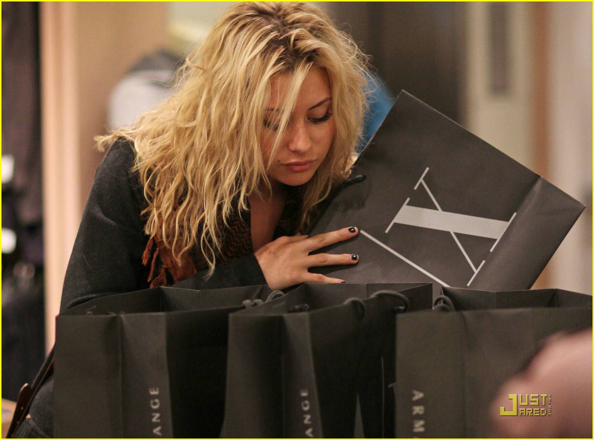 Aly Michalka: Armani Exchange Bag Lady