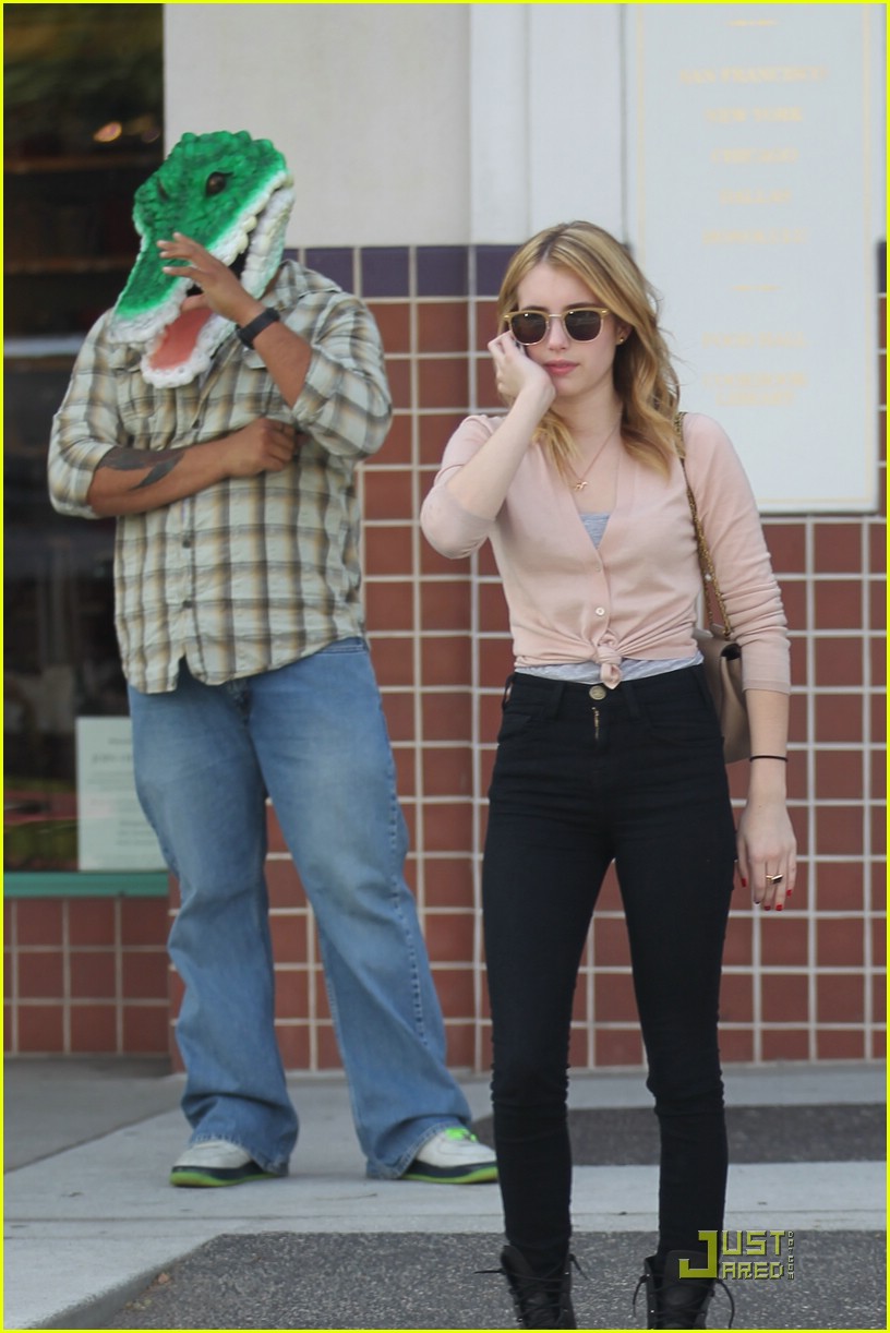 Emma Roberts Shops With A Croc