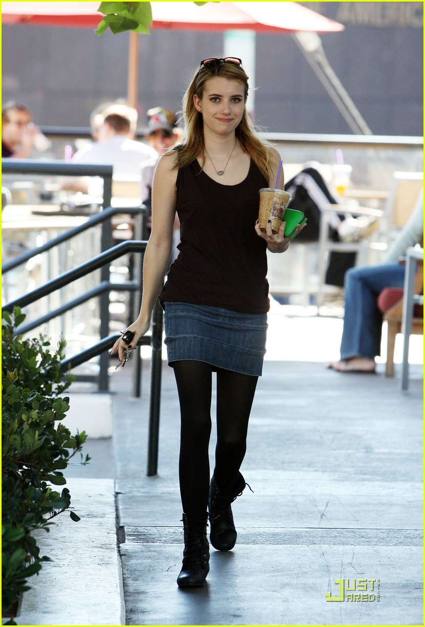 Emma Roberts is a Coffee Queen