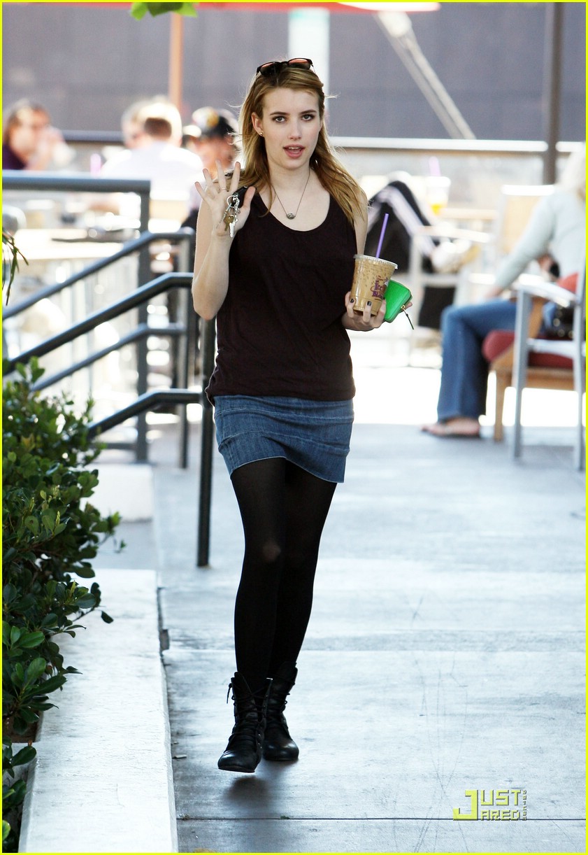 Emma Roberts is a Coffee Queen
